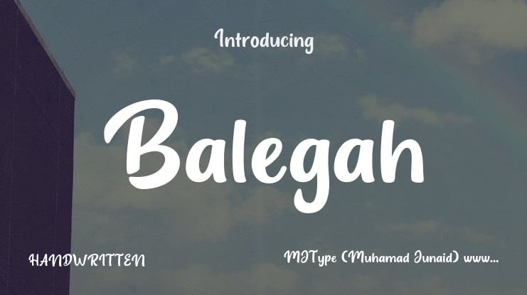 Balegah Font