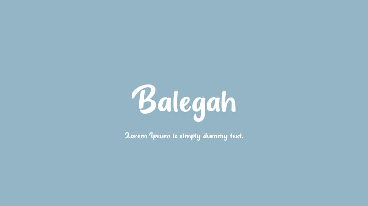 Balegah Font