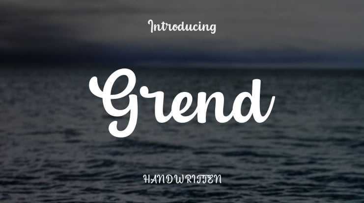 Grend Font