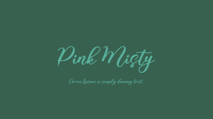 Pink Misty Font