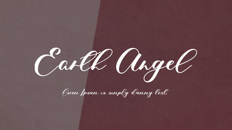 Earth Angel Font