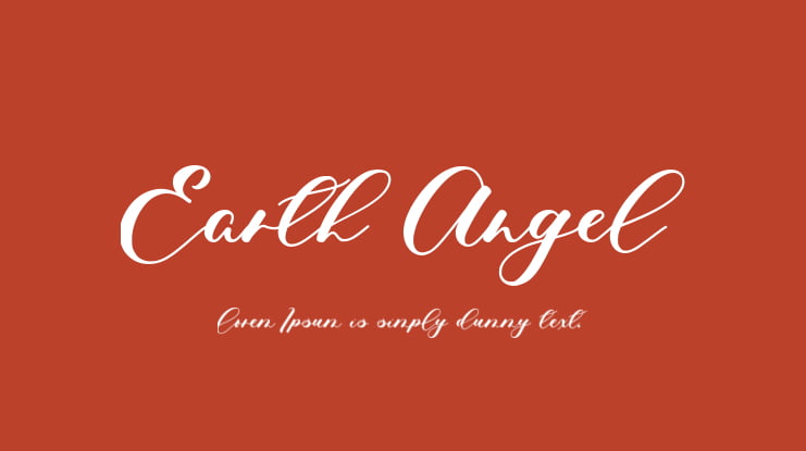 Earth Angel Font