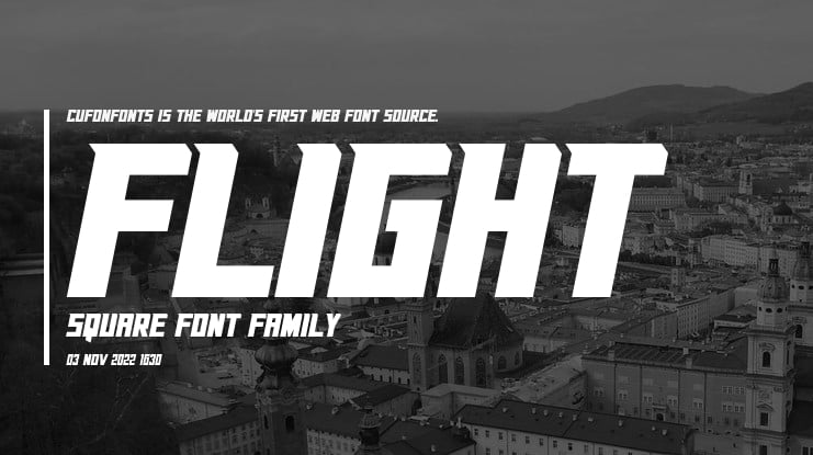 Flight Square Font