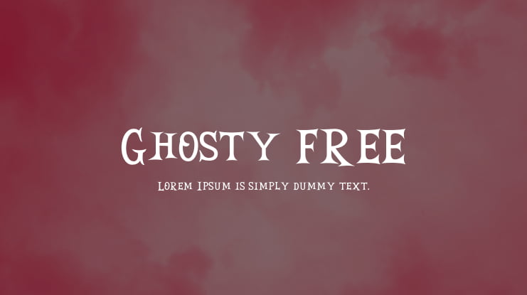 Ghosty FREE Font