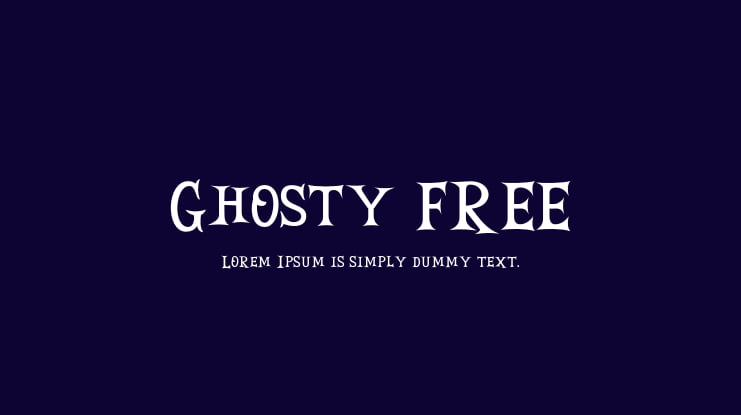 Ghosty FREE Font