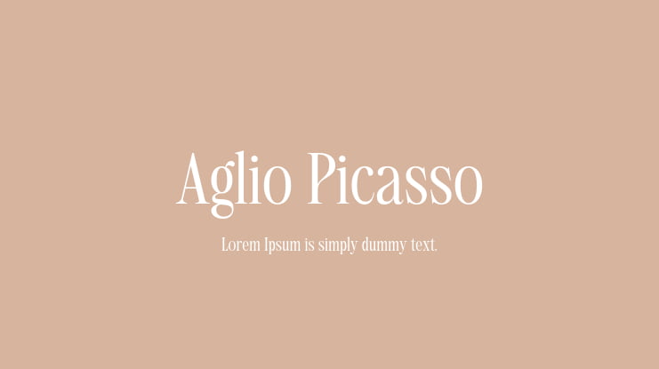 Aglio Picasso Font