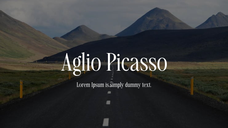 Aglio Picasso Font