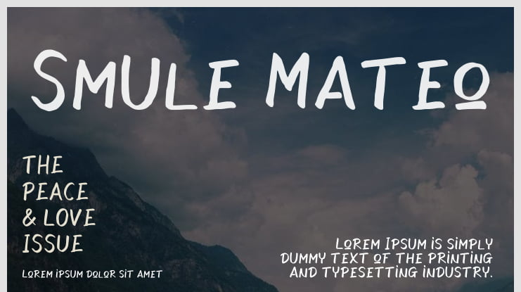 Smule Mateo Font