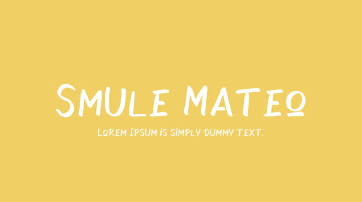 Smule Mateo Font