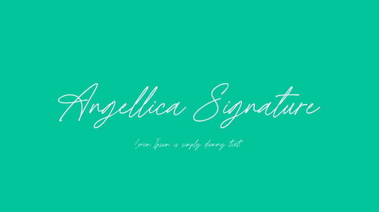 Angellica Signature Font