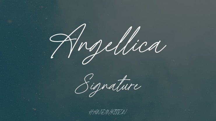 Angellica Signature Font