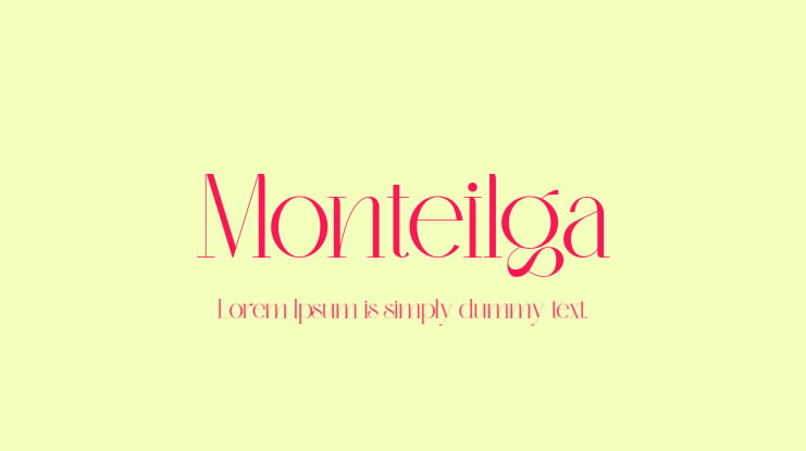 Monteilga Font