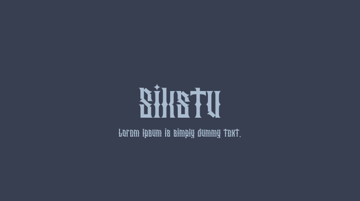 Sikstu Font