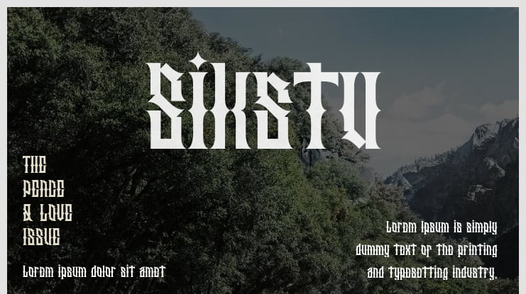 Sikstu Font