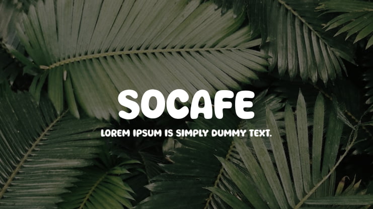 Socafe Font