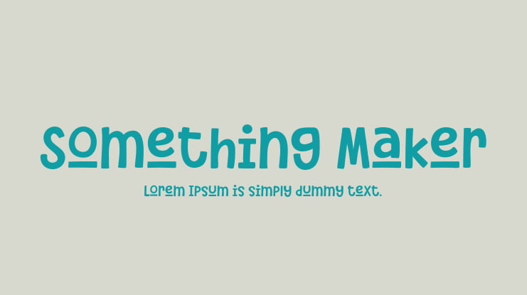 Something Maker Font