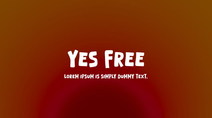 Yes Free Font