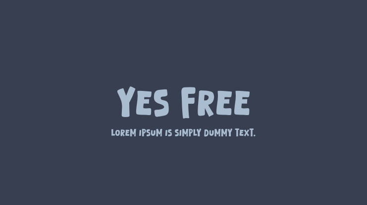 Yes Free Font