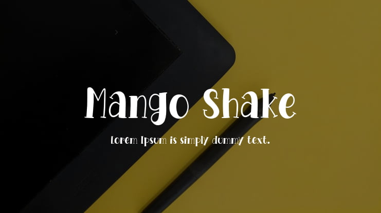 Mango Shake Font