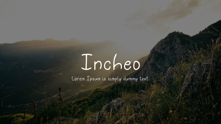 Incheo Font Family