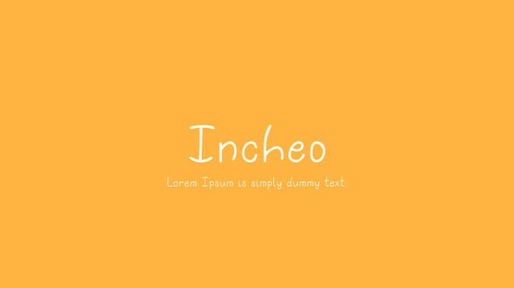 Incheo Font Family