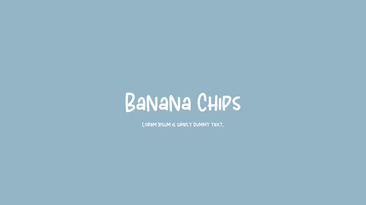 Banana Chips Font