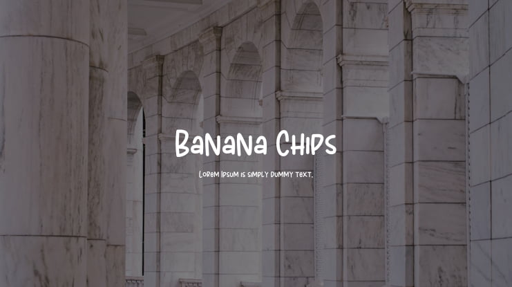 Banana Chips Font