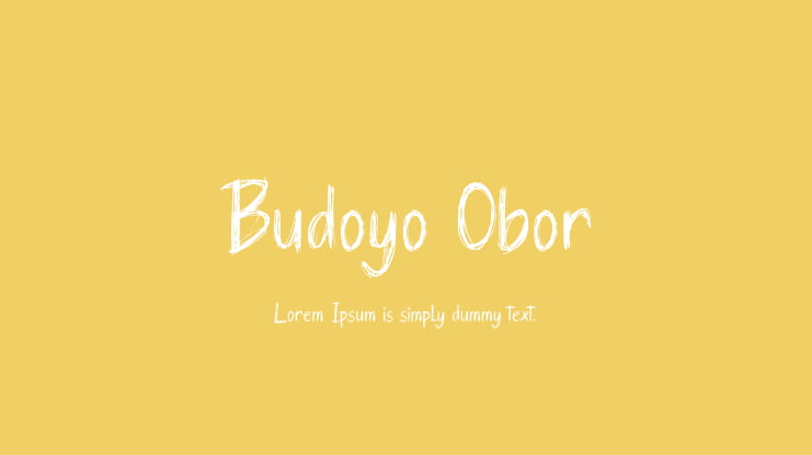 Budoyo Obor Font