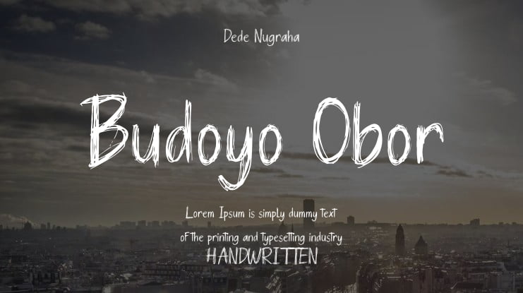 Budoyo Obor Font