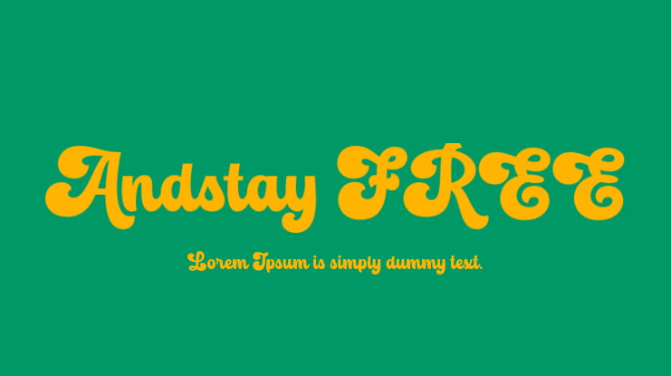 Andstay FREE Font