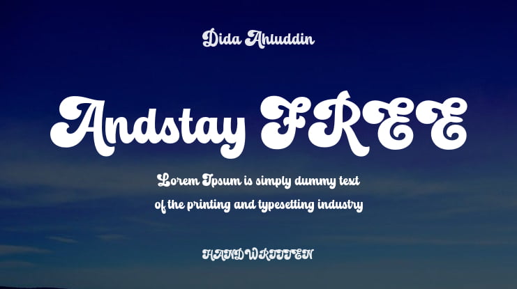 Andstay FREE Font