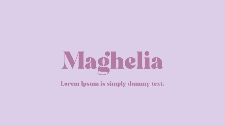 Maghelia Font