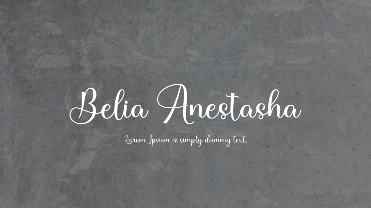 Belia Anestasha Font