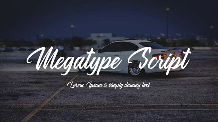 Megatype Script Font