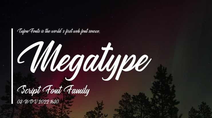 Megatype Script Font