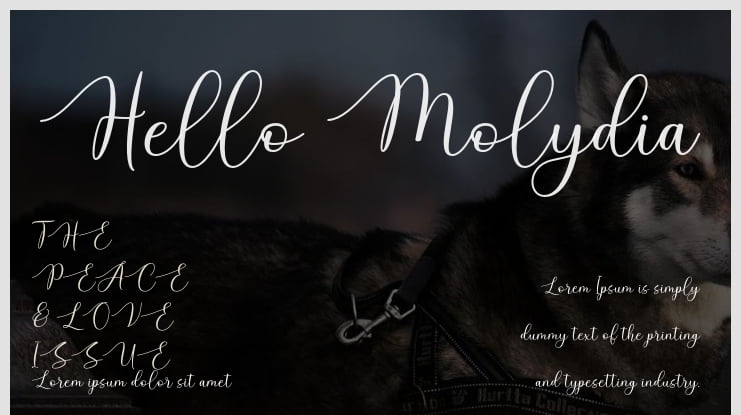 Hello Molydia Font