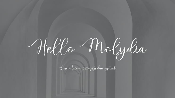 Hello Molydia Font