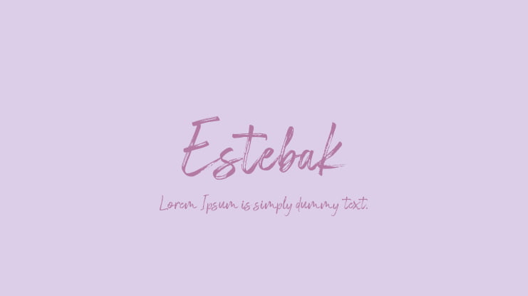 Estebak Font