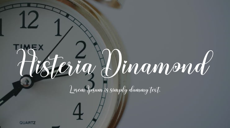 Histeria Dinamond Font