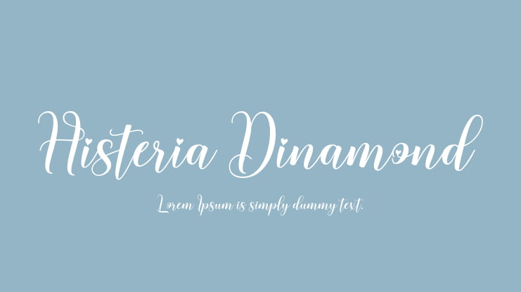 Histeria Dinamond Font