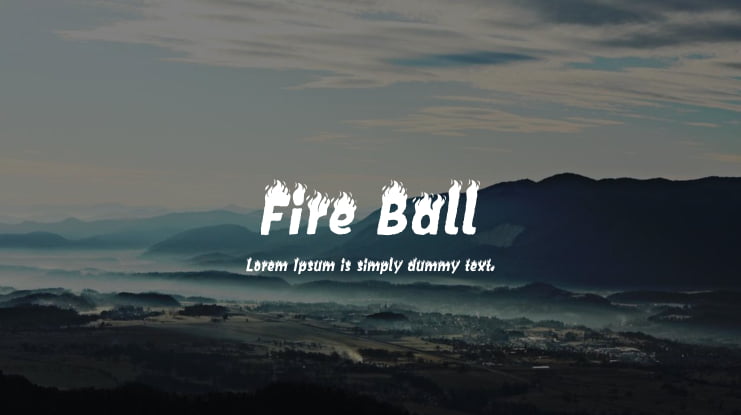 Fire Ball Font