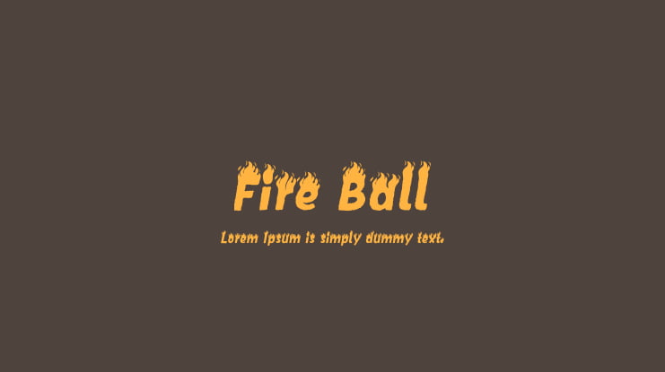 Fire Ball Font