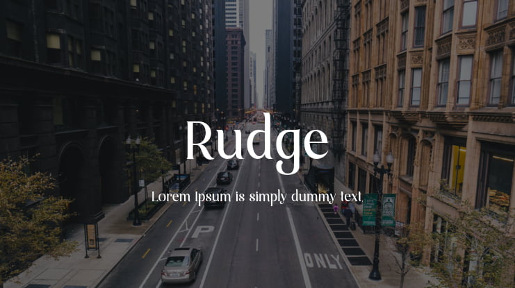 Rudge Font