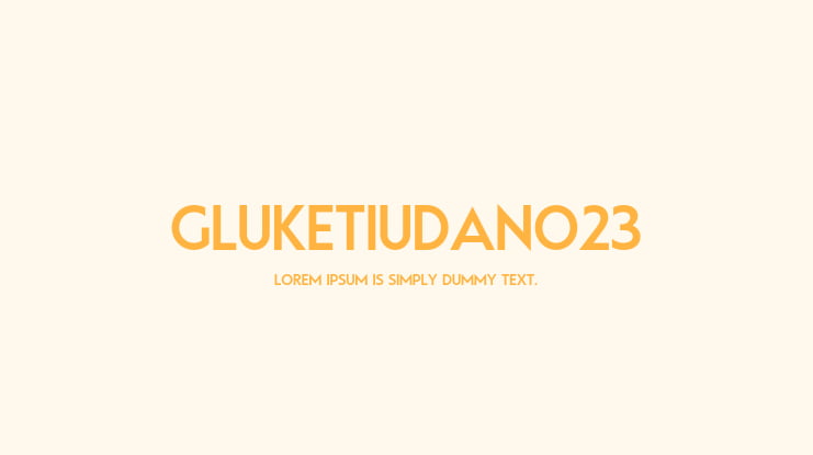 GlukEtiudaNo23 Font