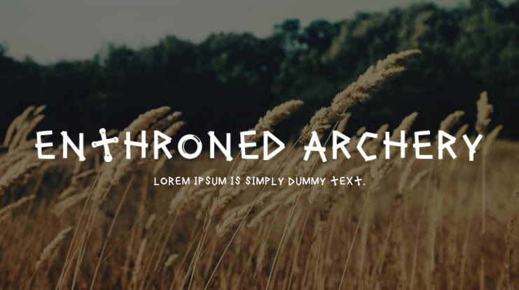 Enthroned Archery Font