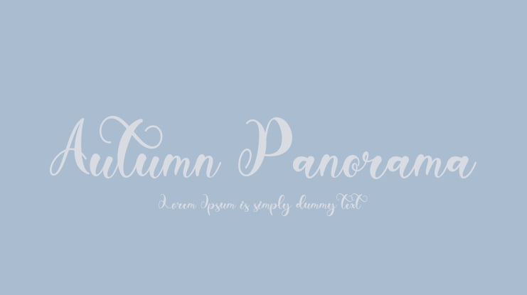 Autumn Panorama Font