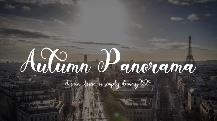 Autumn Panorama Font