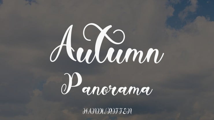 Autumn Panorama Font