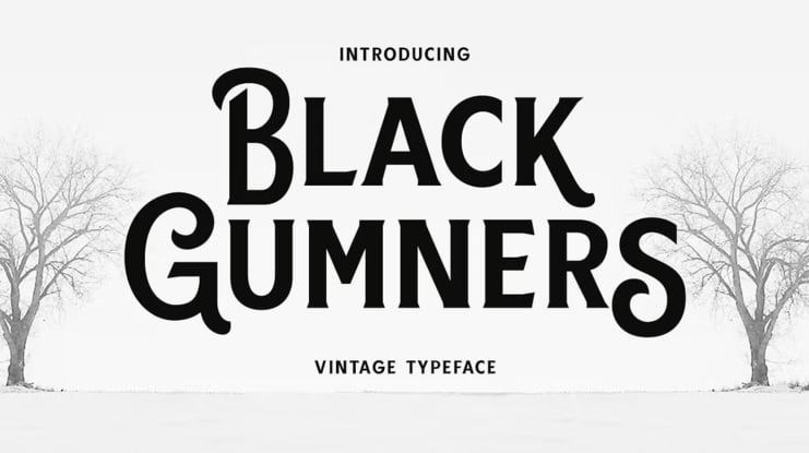 Black Gumners Font