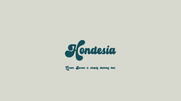 Hondesia Font